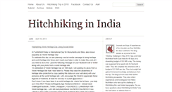 Desktop Screenshot of hitchhikingindia.com