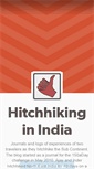 Mobile Screenshot of hitchhikingindia.com