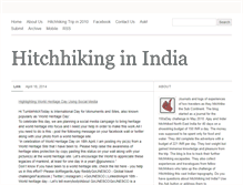 Tablet Screenshot of hitchhikingindia.com